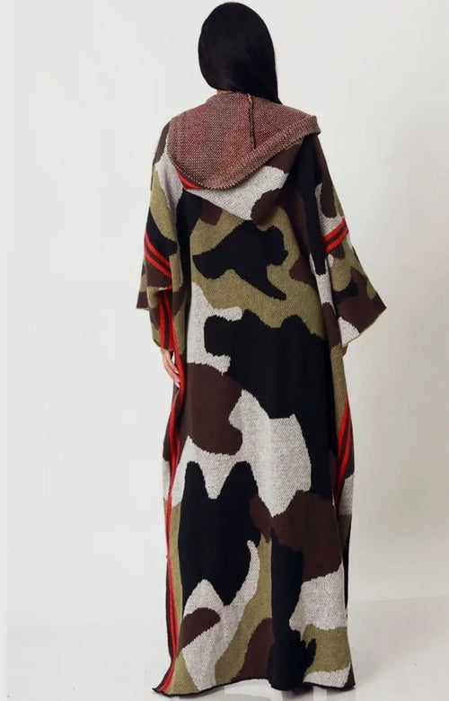 Camo Hooded Duster