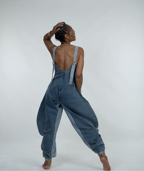 Denim Patchwork Harlem Jumpsuit